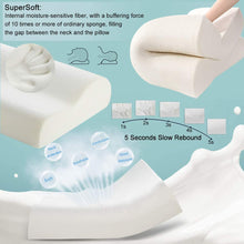 Carica l'immagine nel visualizzatore di Gallery, Power Of Nature Cuscino Cervicale Memory Foam, Cuscino, Guanciale Letto in Memory Foam Ergonomico per Dolori a Collo e Cervicali, Federa Morbida Rimovibile e Lavabile