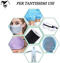Carica l'immagine nel visualizzatore di Gallery, dac Elastico per Cucito 10 M o 5 M Elastico Piatto per Mascherine Bianco Nero 5 mm Piatto Fatto in Italia (10 Metri Bianco)