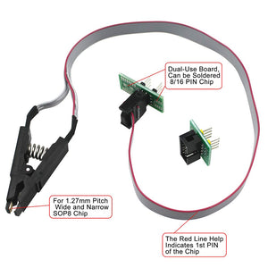 KeeYees SOP8 SOIC8 Test Clip per EEPROM 25CXX / + Programmatore - Ilgrandebazar