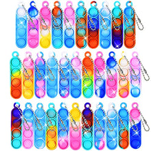 Carica l'immagine nel visualizzatore di Gallery, Ainiv 32PC Mini Pop Push It Fidget Toy Portachiavi,Colorato Silicone Spremere Pop Bubble Giocattoli Sensoriali Bulk,Poppet Bubble Giocattoli Antistress per Autismo Sollievo dallo Stress,Bambini Adulti