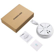Carica l&#39;immagine nel visualizzatore di Gallery, POWERADD Presa Multipla USB - Multipresa con 3 Prese 16cm*16cm*6cm, Bianca
