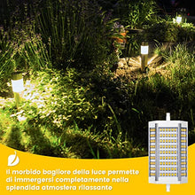 Carica l&#39;immagine nel visualizzatore di Gallery, Bonlux 30W Lampadine R7S 118mm LED Dimmerabile, Equivalente 300W Lampadina alogena incandescente，doppio attacco lampadina r7s j118 per luci paesaggistiche (Bianco freddo 6000K, confezione da 1)
