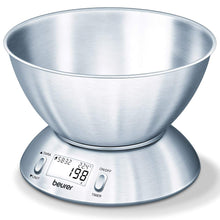 Carica l'immagine nel visualizzatore di Gallery, Beurer KS 54- Bilancia da Cucina con Ciotola in Acciaio Inox