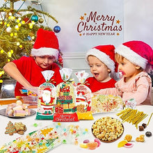 Carica l&#39;immagine nel visualizzatore di Gallery, Sacchetti Trasparenti per Confezioni 100pcs, Buste Biscotti Natale Sacchettini Alimentari Natalizi, Bustine Trasparenti Cellophane Piccole per Regali Caramelle, Sacchetto Natalizio Plastica Cravatte