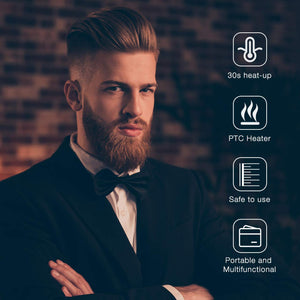 Piastra Barba Uomo, BHY Riscaldamento Veloce Pettine 20W... - Ilgrandebazar