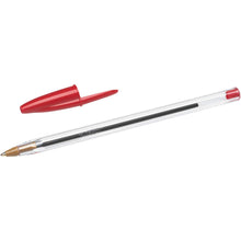 Carica l'immagine nel visualizzatore di Gallery, Bic Rosse Penne A Sfera, Ottime Per La Scuola, Punta Media 1.0 Mm, Pacco Da Quattro Penne, Rosso, 5.5 X 0.8 X 20.5 Cm
