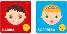 Carica l'immagine nel visualizzatore di Gallery, Clementoni Sapientino Tante facce, tessere illustrate, puzzle incastro bambini, gioco educativo 2 anni per imparare emozioni, Made in Italy, 11957