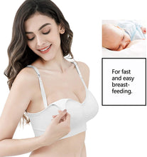 Carica l'immagine nel visualizzatore di Gallery, HBselect 3 PCS Reggiseno Allattamento con Estensione Reggiseno Bra Donna Morbido e Traspirante Reggiseno Senza Ferretto e Senza Cuciture.