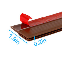 Carica l&#39;immagine nel visualizzatore di Gallery, YOUSHARES porta guarnizione inferiore - autoadesiva sotto Sweep Marrone - Ilgrandebazar