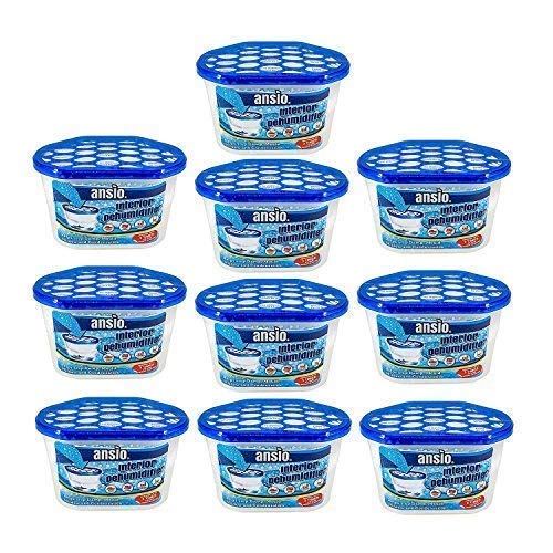 Deumidificatore interno ANSIO, dispositivo Confezione da 10 - Vasca 500 ml