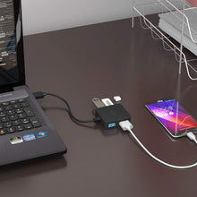Carica l'immagine nel visualizzatore di Gallery, ICZI Hub USB 3.0, 4 Porte Ultra Mini 3.0 per Trasmissione Dati Alta... - Ilgrandebazar