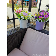 Carica l&#39;immagine nel visualizzatore di Gallery, GIOVARA Grande Vaso da Fiori in Metallo, Appendere, con 26x13.5x9.5 cm