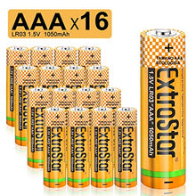 Carica l'immagine nel visualizzatore di Gallery, EXTRASTAR Batterie alcaline AAA 1.5 Volt, Performance, Confezione da 16,