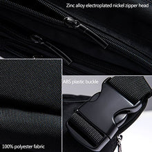 Carica l&#39;immagine nel visualizzatore di Gallery, FREETOO Marsupio con 5 Tasche Bum Bag cintura regolabile Nero