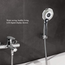 Carica l&#39;immagine nel visualizzatore di Gallery, Soffione doccia a LED Bagno tenuto in mano Controllo della temperatura a 3... - Ilgrandebazar