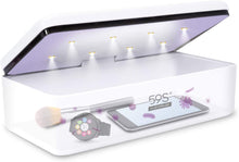 Carica l&#39;immagine nel visualizzatore di Gallery, Sterilizzatore UV Professionale, 59S Sterizzatore UV Scatola LED con 8 Perline Lampada Sterilizzazione Rapida 99,9%, Adatto per Cellulari, Occhiali, Estetica, Strum S2