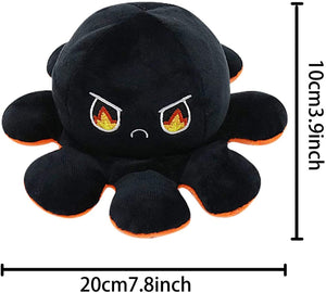 CJRNBU Polipo Reversibile Peluche, Polpo Peluche può Esprimere Emozioni e Alleviare Lo Stress, Peluche Polipo Reversibile Umore per Regalo Amica Compleanno Giocattoli per Bambini Regalo di Festa