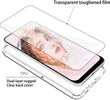 Carica l'immagine nel visualizzatore di Gallery, Cover per Samsung Galaxy A51 4G con 2 Pezzi Vetro Temperato Pellicola Protettiva e 2 Pezzi Protettore Lente Fotocamera, Custodia Transparent Protective Anti-yellow, Case in Antiurto buffer
