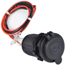 Carica l'immagine nel visualizzatore di Gallery, Enisina Presa accendisigari DC 12V-24V 120W per Barca, Auto, motocicletta, impermeabile, con cavo di connessione da 0.6m