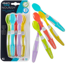 Carica l'immagine nel visualizzatore di Gallery, vitale Baby NOURISH Start Cucchiai per lo svezzamento, punta flessibile e morbida, confezione da 5, senza BPA, 4 mesi +