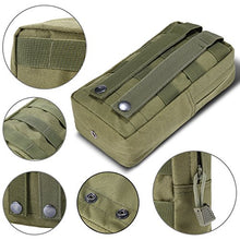 Carica l'immagine nel visualizzatore di Gallery, FUNTOK Marsupi da Corsa Pouch Pockets Outdoor Sports Utility Gadget Green