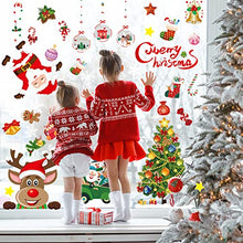 Carica l&#39;immagine nel visualizzatore di Gallery, Adesivi Natalizi per Finestre, Vetrofanie Natalizie Finestre per Vetrine Vetro Porta Rimovibile Stickers Natalizi Addobbi Bianche Fiocchi di Neve Adesivi Natale Finestra Decorazioni per Negozi Casa