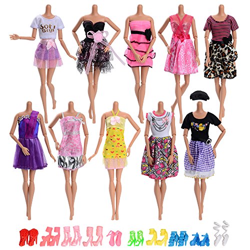 3 confezioni di vestiti per bambole da 17 cm, set con cuffie