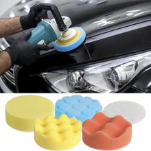 Carica l&#39;immagine nel visualizzatore di Gallery, Faburo Tamponi per lucidatura kit lucidatura auto con adattatore per trapano M10, set di 31 pezzi lucidatura pad spugna, lucidatura lana tampone per lucidatrice e ceretta（31pz）