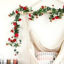 Carica l&#39;immagine nel visualizzatore di Gallery, JUSTOYOU Rose Murraya paniculata Ghirlanda Finto Paniculata- Red - Ilgrandebazar