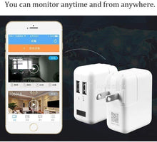 Carica l&#39;immagine nel visualizzatore di Gallery, TenSky HD 1080P Telecamera Nascosta Telecamera Spia WiFi Spy Cam Caricatore USB Microcamere Spia Rilevazione del Movimento Videocamera di Sorveglianza Controllo APP