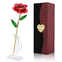 Carica l&#39;immagine nel visualizzatore di Gallery, FUNINGEEK 24k Rosa Placcato Oro con Scatola 31,5 x 11,1 x 9,3 cm, rosso - Ilgrandebazar