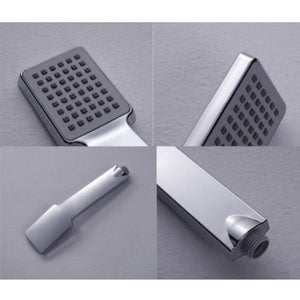 Quadrato ad alta pressione soffione doccia, Woopower As picture show, Sliver - Ilgrandebazar