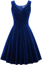 Carica l'immagine nel visualizzatore di Gallery, GRACE KARIN Abito Vintage da Donne Senza Maniche con Scollo a V Party Classic Rockabilly Cocktail