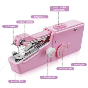 Jeteven Mini Macchina da Cucire Portatile, a Mano... - Ilgrandebazar