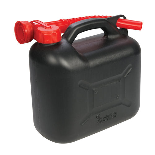 Silverline 199991 Tanica in Plastica per Carburante, 5 L, Nero nero,