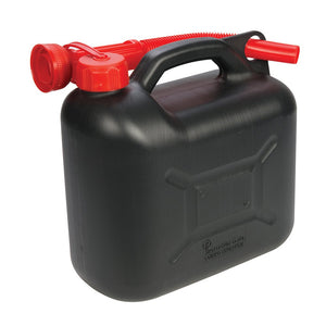 Silverline 199991 Tanica in Plastica per Carburante, 5 L, Nero nero,