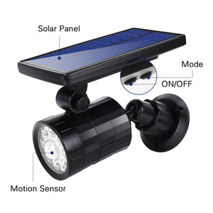 Luci Solari LED Esterno 2 in 1, 800 Lumens Ultra Luminoso, Lampada Td668 - Ilgrandebazar