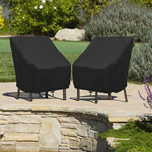 Carica l&#39;immagine nel visualizzatore di Gallery, Terrazza Copertura per Sedie Anti Polvere Anti-UV Impermeabile Rip Black - Ilgrandebazar