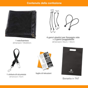 PetScott - Rete Auto per Cani + Cintura di Sicurezza. Macchina Cani... - Ilgrandebazar