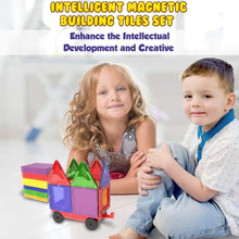 Carica l'immagine nel visualizzatore di Gallery, Desire Deluxe Set tessere magnetiche - Gioco Educativo per bambini e bambine - Età 3 4 5 6 7 anni - Impara con le costruzioni - 57 pz