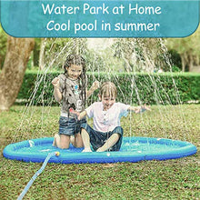 Carica l&#39;immagine nel visualizzatore di Gallery, aovowog Tappetino Gioco d&#39;Acqua per Bambini,170cm/68&#39;&#39; Splash Pad Sprinkler...