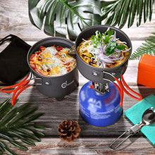 Carica l'immagine nel visualizzatore di Gallery, Odoland Camping Cookware Kit con Pentola e Padella da Campeggio in Alluminio...