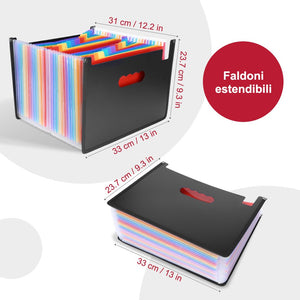 LOETAD Cartella Portadocumenti per Ufficio A4 Porta Documenti 24 tasche - Ilgrandebazar