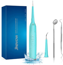 Carica l&#39;immagine nel visualizzatore di Gallery, Jkevow Pulizia Denti Dentale Tartaro Rimozione Pulisci Acciaio Pulizia Dentale Sbiancamento dei Denti kit 2 Teste (Blu)