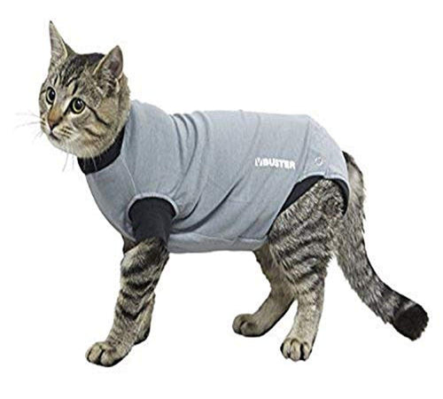 Buster Body Tuta Easygo per Gatti XXS, Grey/Black