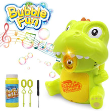 Carica l'immagine nel visualizzatore di Gallery, PUZ Toy Bubble Machine Giocattoli per Bambini Bubble Marker Giocattoli Regali per 3-8 Anni Ragazze Bolle per bomboniere Giocattoli Dinosauro per Ragazzi Giocattoli Estivi Musica a LED