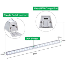 Carica l&#39;immagine nel visualizzatore di Gallery, [Installabile in 2 Modi] LOFTer Luce Armadio 21, 20led Ricaricabile