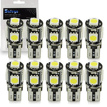 Carica l&#39;immagine nel visualizzatore di Gallery, Safego 10 x LAMPADINE T10 W5W LED 194 168 cuneo Tipo 5 SMD 10xCanbus 5SMD