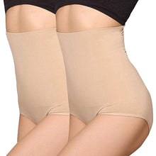 Carica l&#39;immagine nel visualizzatore di Gallery, ANGOOL Contenitiva a Vita Alta Mutande Contenitive Pantaloncini Thong Shapewear Dimagrante Modellante Guaina Intimo da Donna