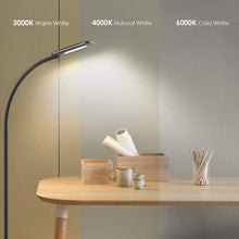Carica l&#39;immagine nel visualizzatore di Gallery, Lampada da Pavimento a Stelo in LED, Paralume Classico Semplice Black - Ilgrandebazar